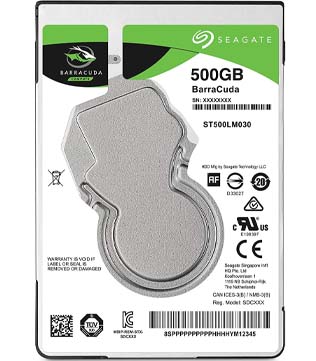 Seagate Barracuda 500GB Internal Hard Drive HDD 2.5 Inches(6.35cm) SATA 6 Gb/s 5400 RPM 128MB Cache for PC Laptop (Pre-owned)