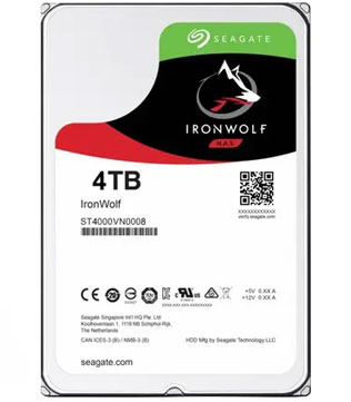 Seagate IronWolf 4 TB 3.5 inch (ST4000VN008) Internal Hard Disk Drive (Pre-owned)