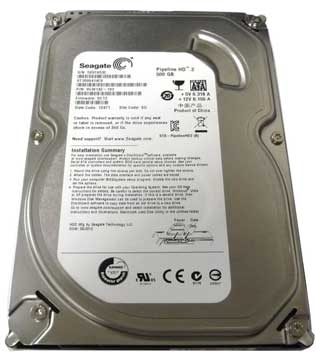 Seagate Pipeline HD 500GB 5900RPM (ST3500414CS) Internal Hard Disk Drive (Pre-owned)