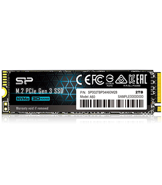 Silicon Power Silicon Power A60 2TB NVMe M.2 Solid State Drive (Pre-owned)