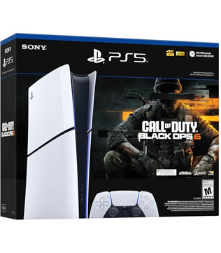 Sony PlayStation 5 Slim Digital Edition (With Call of Duty Black Ops 6 PS5 Digital Download Game)