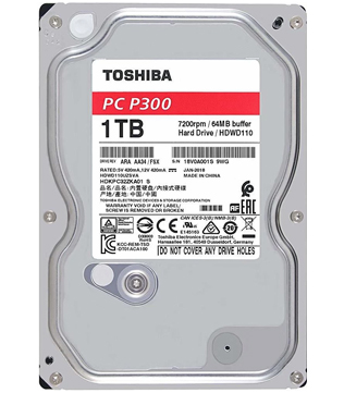 TOSHIBA 1TB 3.5 Inch (HDWL 110) Internal Hard Disk Drive (Pre-owned)
