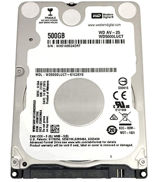 Western Digital 500GB 2.5Inch (WD5000LUCT) Laptop Hard Disk Drive (Pre-owned)