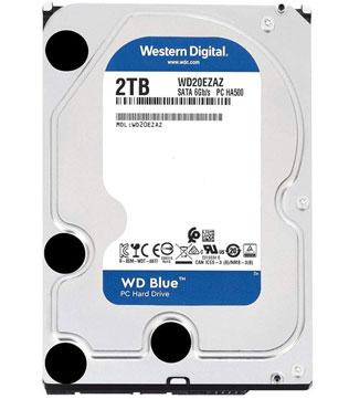 Western Digital Blue 2TB (WD20EZAZ) Internal Hard Disk Drive (Pre-owned)