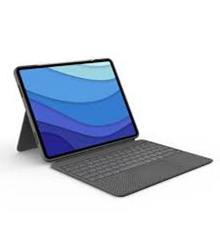Logitech Combo Touch Keyboard for iPad Pro 12.9 inch (5th and 6th gen) (Grey) (Pre-owned)