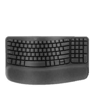Logitech Wave Keys Wireless Ergonomic Keyboard (Pre-owned)