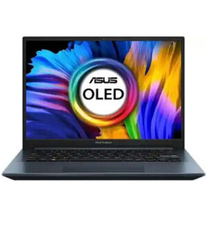 ASUS Vivobook M3401QC, 14.0 Inches, AMD Ryzen 7 5800H with Radeon Graphics@3.20 GHz, 16 GB RAM, 512 GB NVME SSD, NVIDIA GeForce RTX 3050 Laptop GPU, Quiet Blue Laptop (Pre-owned)